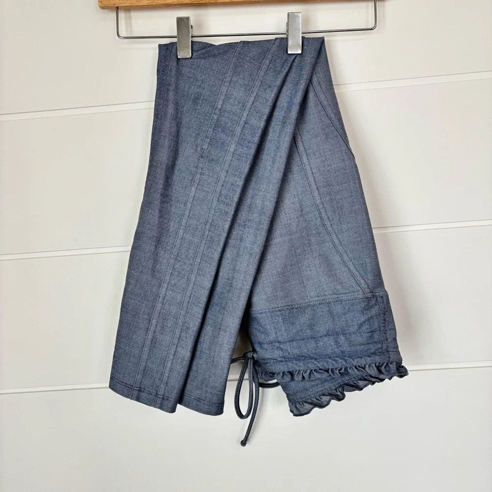 Year of Ours Blue Denim Papersack Sporty Leggings Size Medium